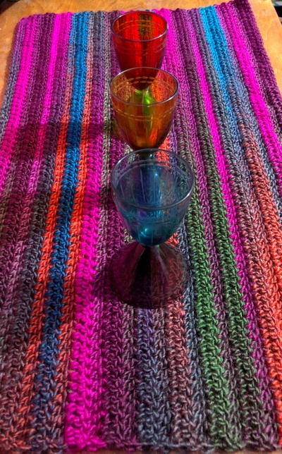 Vibrant 4-hour Crochet Table Runner Vibrant 4-hour Crochet Table Runner