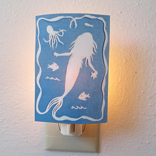 Shrink Film Mermaid Night Light Shrink Film Mermaid Night Light