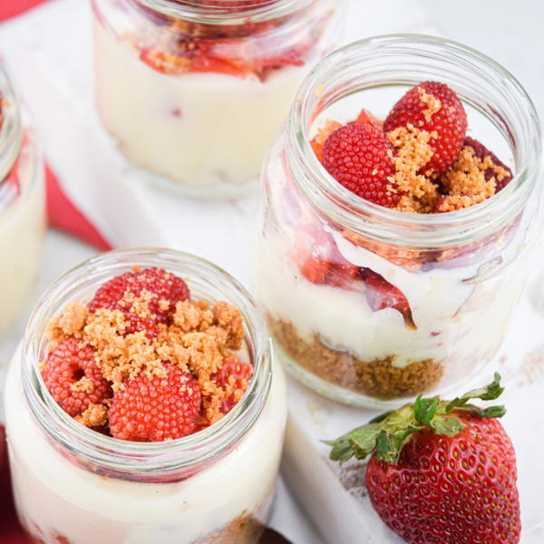 Canada Day Raspberry Cheesecake Shots Canada Day Raspberry Cheesecake Shots