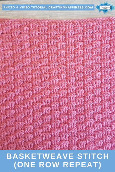 Basketweave Stitch one Row Repeat Crafting Happiness Basketweave Stitch (one Row Repeat) | Crafting Happiness