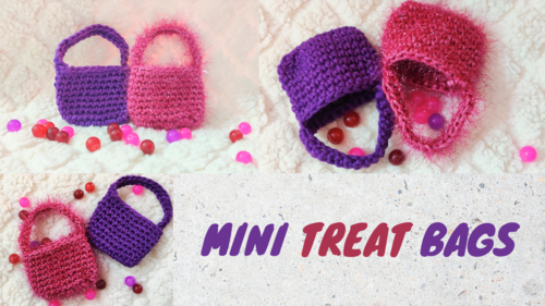 Crochet Mini Treat Bags Crochet Mini Treat Bags