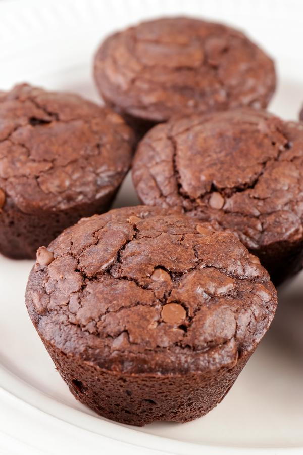 Chocolate Brownie Muffins | TheBestDessertRecipes.com Chocolate Brownie Muffins | TheBestDessertRecipes.com