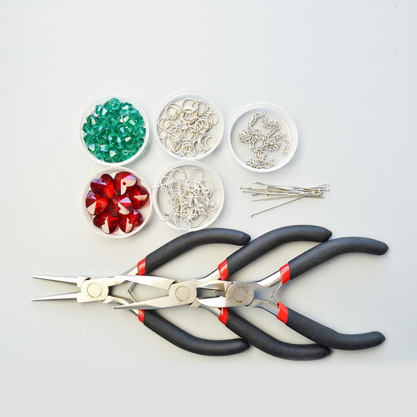 Beebeecraft Tutorials On How To Make Red Crystal Heart Shape Earrings Beebeecraft Tutorials On How To Make Red Crystal Heart Shape Earrings