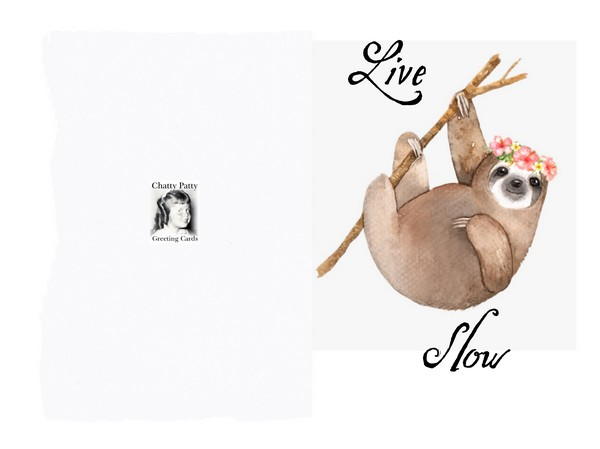 Free Printable Live Slow Greeting Card Free Printable Live Slow Greeting Card