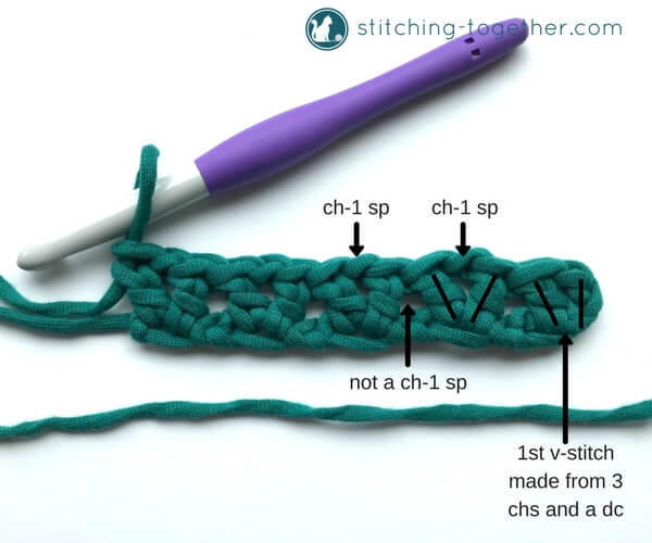 How To Crochet The V-stitch How To Crochet The V-stitch