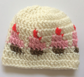 Cupcake Pattern Baby Beanie Cupcake Pattern Baby Beanie