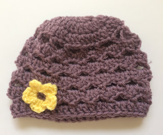 Flower And Shells Baby Beanie Flower And Shells Baby Beanie