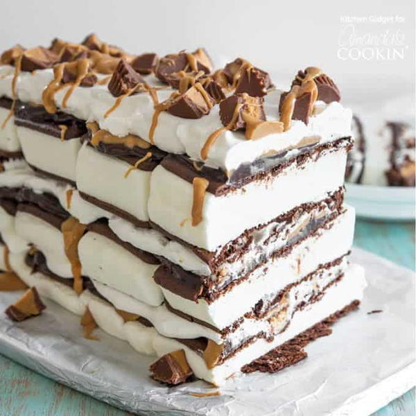 Peanut Butter Ice Cream Sandwich Cake Peanut Butter Ice Cream Sandwich Cake