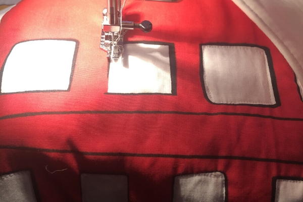 Diy Kids Bus Wall Hanging From A Fabric Remnant Diy Kid's Bus Wall Hanging From A Fabric Remnant