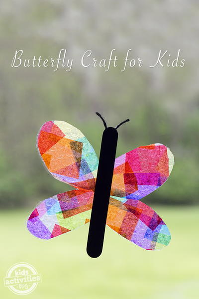 Butterfly Suncatcher Craft Butterfly Suncatcher Craft