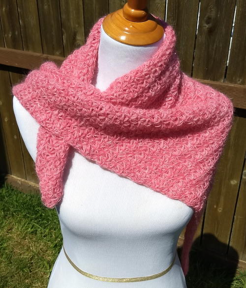 Jasmine Stitch Triangle Scarf Jasmine Stitch Triangle Scarf