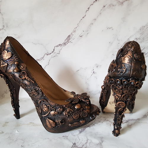 Old Shoes Repurposed Into A Ring Stand Old Shoes Repurposed Into A Ring Stand