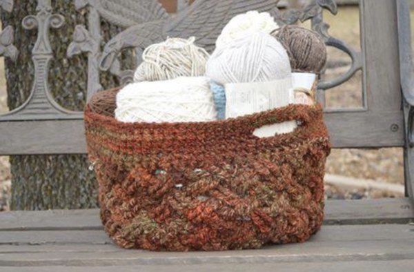 Crochet Basket with Handles Pattern Crochet Basket with Handles Pattern