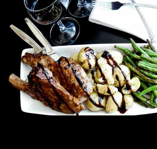 Balsamic Pork Chop Dinner For Two Balsamic Pork Chop Dinner For Two