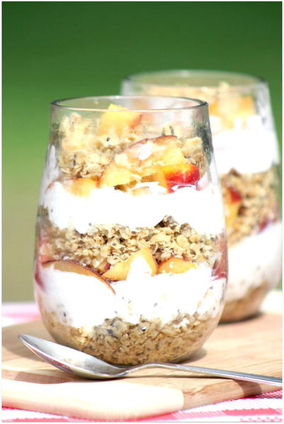 Peaches And Cream Parfait Peaches And Cream Parfait
