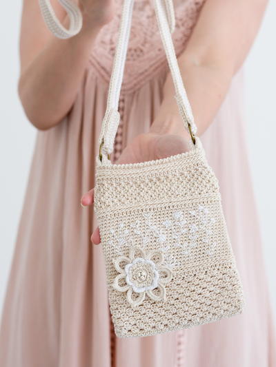 Crochet Phone Purse with Strap and Pocket Pouch