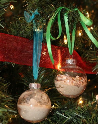 Memories of the Beach Homemade Christmas Ornament