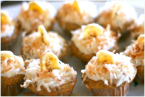 Banana Muffins With Toasted Coconut Banana Muffins With Toasted Coconut
