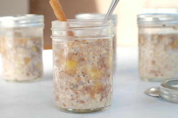 Healthy Bananas Foster Overnight Oats Healthy Bananas Foster Overnight Oats