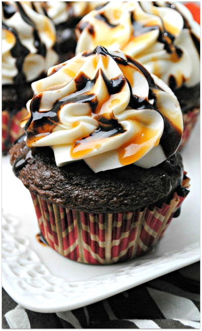 Decadent Mocha Latt Salted Caramel Cupcakes Decadent Mocha LattÉ Salted Caramel Cupcakes