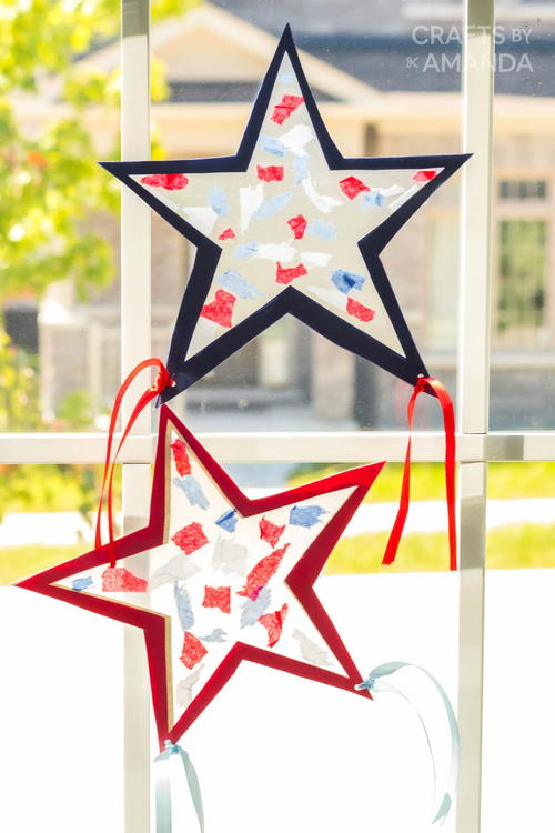 Fourth Of July Suncatchers Fourth Of July Suncatchers