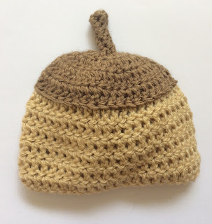 acorn baby hat