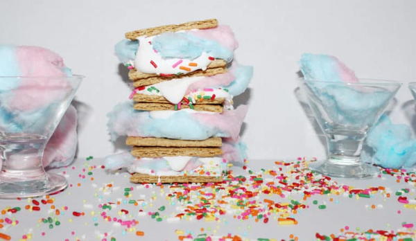 Cotton Candy Smores Cotton Candy S’mores