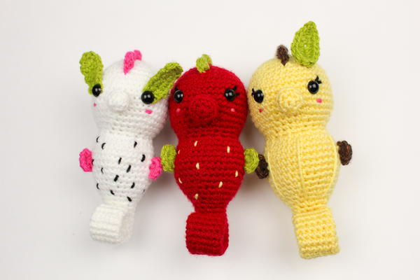 Strawberry Seahorse Crochet Pattern Strawberry Seahorse Crochet Pattern