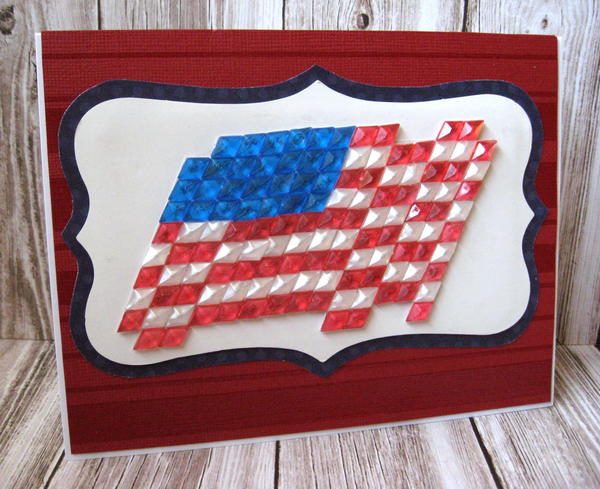 American Flag Military Card American Flag Military Card