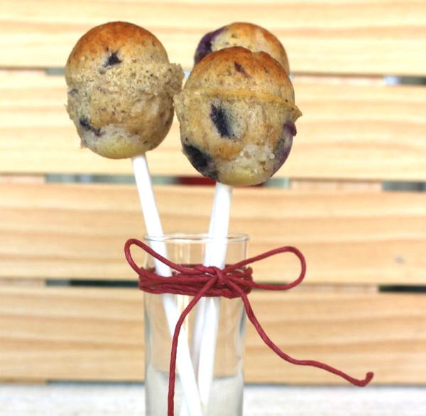 Blueberry Muffin-pops Blueberry Muffin-pops