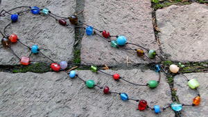 Colorful Bead and Knot Necklace