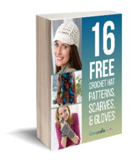 16 Free Crochet Hat Patterns, Scarves, & Gloves eBook