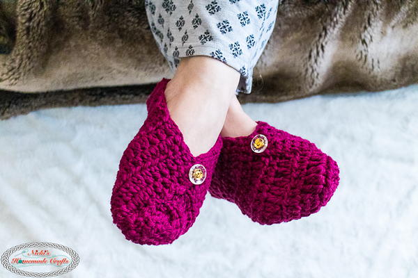 Button Slippers From Square Button Slippers From Square