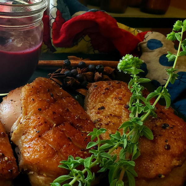 Crispy Pan Fried Duck Breas Crispy Pan Fried Duck Breas