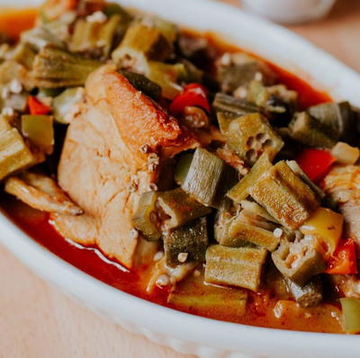 Mouthwatering Stewed Pork And Okra