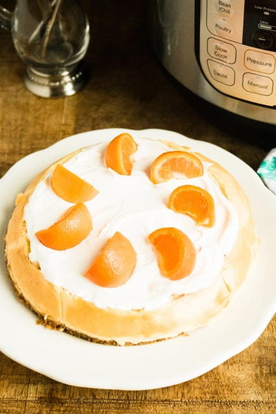 Instant Pot Orange Cream Cheesecake Instant Pot Orange Cream Cheesecake