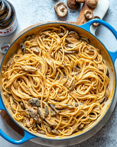 Vegan Creamy Mushroom Pasta Recipe Vegan Creamy Mushroom Pasta Recipe