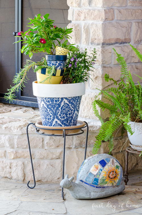 Decoupage Flower Pots Decoupage Flower Pots