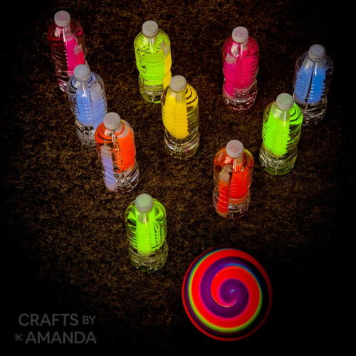 Glow In The Dark Plastic Water Bottle Bowling Glow In The Dark Plastic Water Bottle Bowling