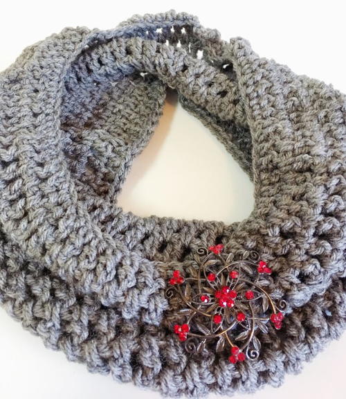Simple Heather Grey Cowl Simple Heather Grey Cowl