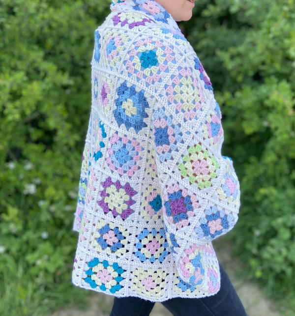 Granny Square Blanket Cardigan Granny Square Blanket Cardigan