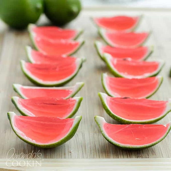 Watermelon Jello Shots Watermelon Jello Shots
