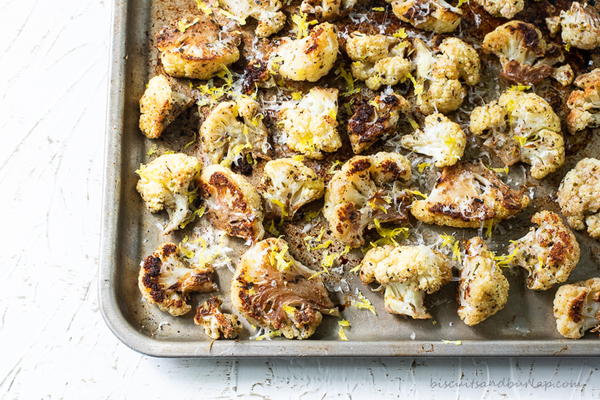 Roasted Cauliflower With Parmesant Lemon Roasted Cauliflower With Parmesant & Lemon