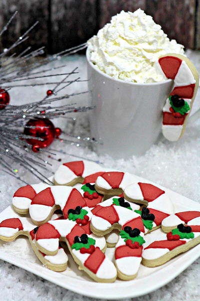 Hidden Mickey Candy Cane Cookies Hidden Mickey Candy Cane Cookies