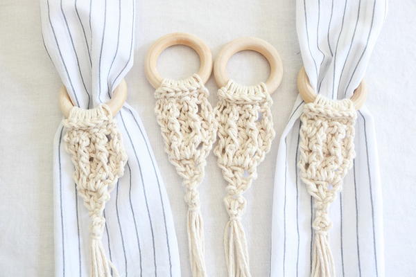 Crochet Wood Napkin Rings Crochet Wood Napkin Rings