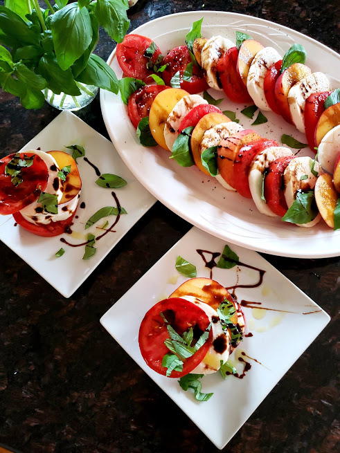 Tomato Peach Caprese Tomato Peach Caprese