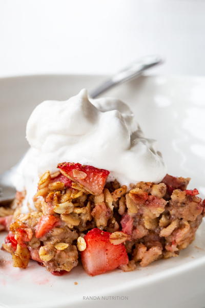 Strawberry Rhubarb Baked Oatmeal Strawberry Rhubarb Baked Oatmeal