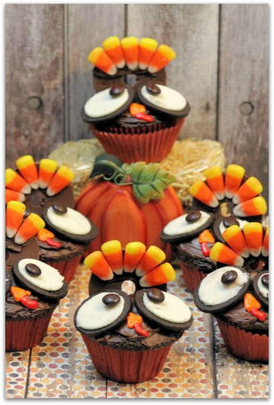 Thanksgiving Turkey Cupcakes Thanksgiving Turkey Cupcakes