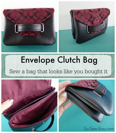 Envelope Clutch Bag Free Sewing Pattern