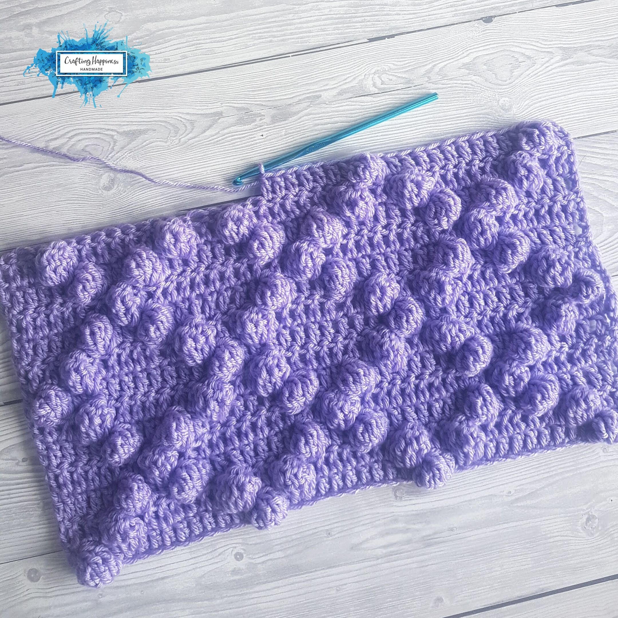 Crochet Diamond Bobble Pattern | AllFreeCrochet.com